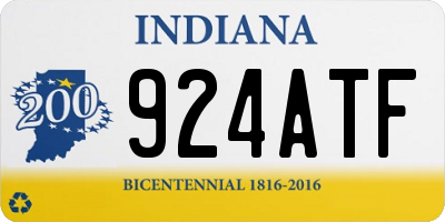 IN license plate 924ATF