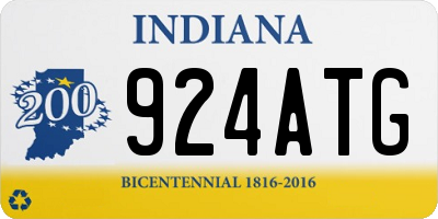 IN license plate 924ATG
