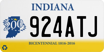 IN license plate 924ATJ