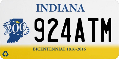 IN license plate 924ATM