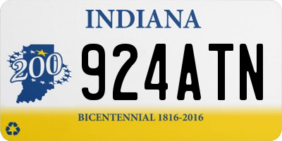 IN license plate 924ATN