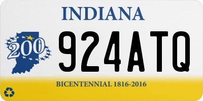 IN license plate 924ATQ