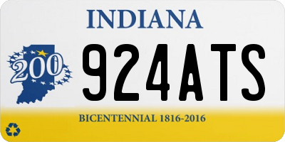IN license plate 924ATS