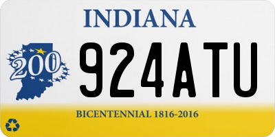 IN license plate 924ATU