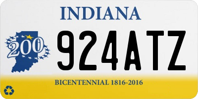 IN license plate 924ATZ