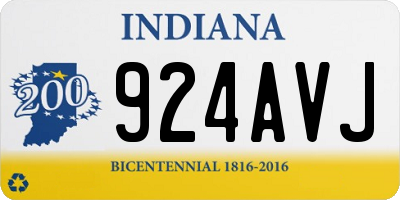 IN license plate 924AVJ