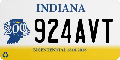 IN license plate 924AVT