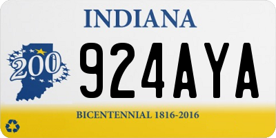 IN license plate 924AYA