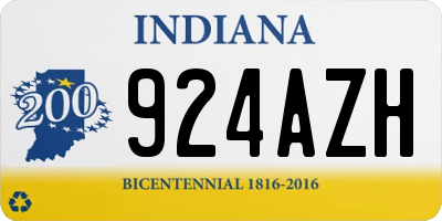 IN license plate 924AZH