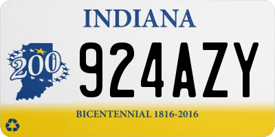 IN license plate 924AZY