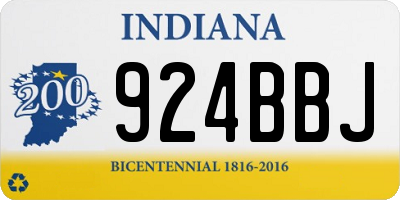 IN license plate 924BBJ