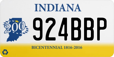 IN license plate 924BBP