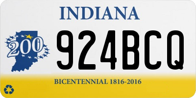 IN license plate 924BCQ