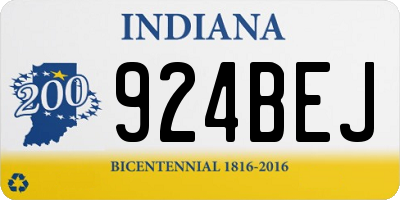 IN license plate 924BEJ
