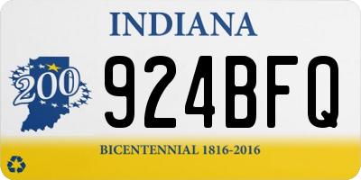 IN license plate 924BFQ