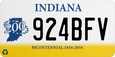 IN license plate 924BFV