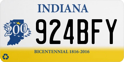 IN license plate 924BFY