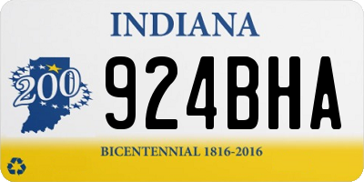 IN license plate 924BHA