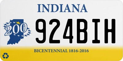 IN license plate 924BIH