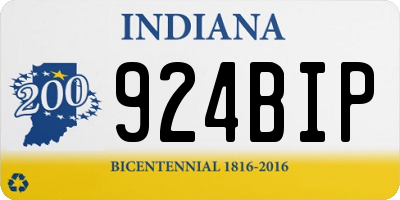 IN license plate 924BIP