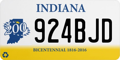 IN license plate 924BJD