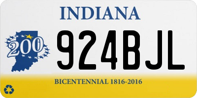 IN license plate 924BJL