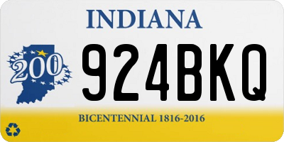 IN license plate 924BKQ