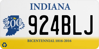 IN license plate 924BLJ