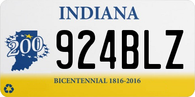 IN license plate 924BLZ