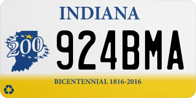 IN license plate 924BMA