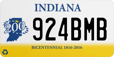 IN license plate 924BMB
