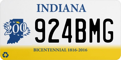 IN license plate 924BMG