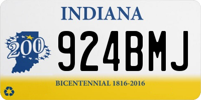 IN license plate 924BMJ