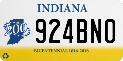 IN license plate 924BNO
