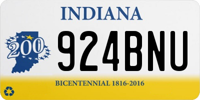 IN license plate 924BNU