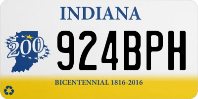IN license plate 924BPH