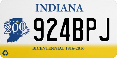 IN license plate 924BPJ