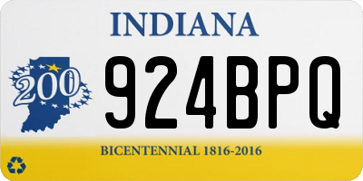 IN license plate 924BPQ