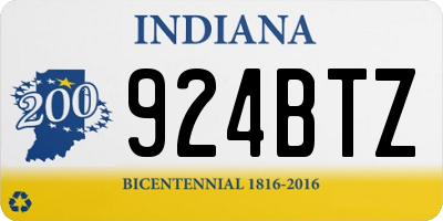IN license plate 924BTZ
