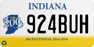IN license plate 924BUH