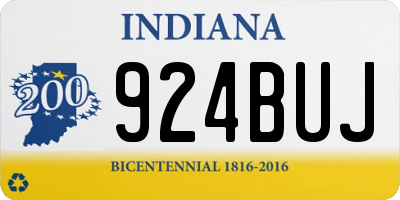 IN license plate 924BUJ