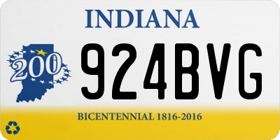 IN license plate 924BVG