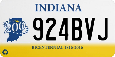 IN license plate 924BVJ