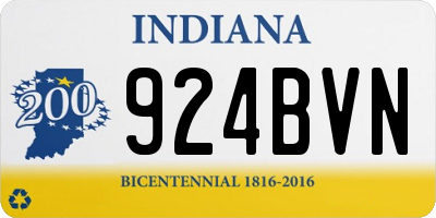 IN license plate 924BVN