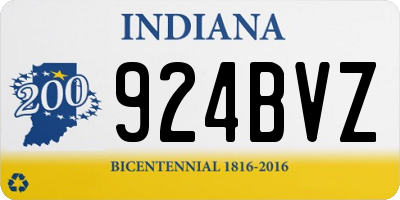 IN license plate 924BVZ