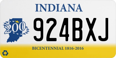 IN license plate 924BXJ