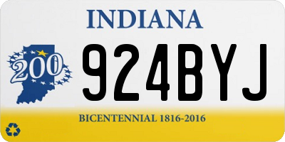 IN license plate 924BYJ