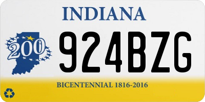 IN license plate 924BZG