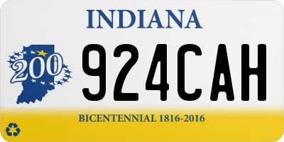 IN license plate 924CAH