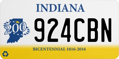 IN license plate 924CBN